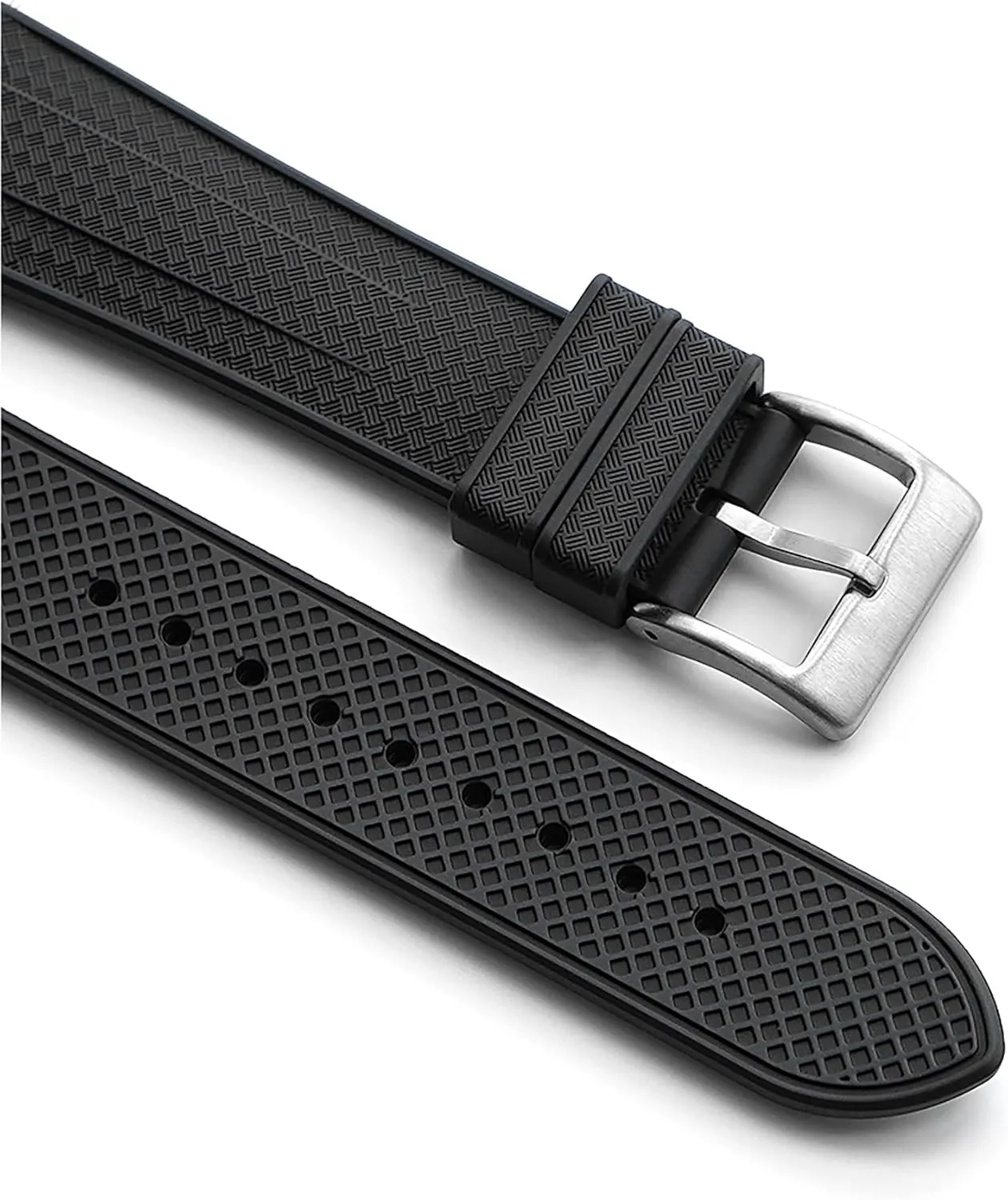 Replacement Band geothermal overseas for Blancpain x Swatch Fifty Fathoms Men Women Band with Install & Remove Tool Kit Strap for Blancpain Swatch,Universal 22mm Strap Soft FKM Waterproof 