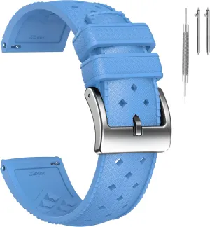 Replacement for Men Women Stanchev Bands for Omega x Swatch MoonSwatch 20mm Watch, fumigate magnesium bias Fluororubber Strap Compatible With Quick Release Waterproof 