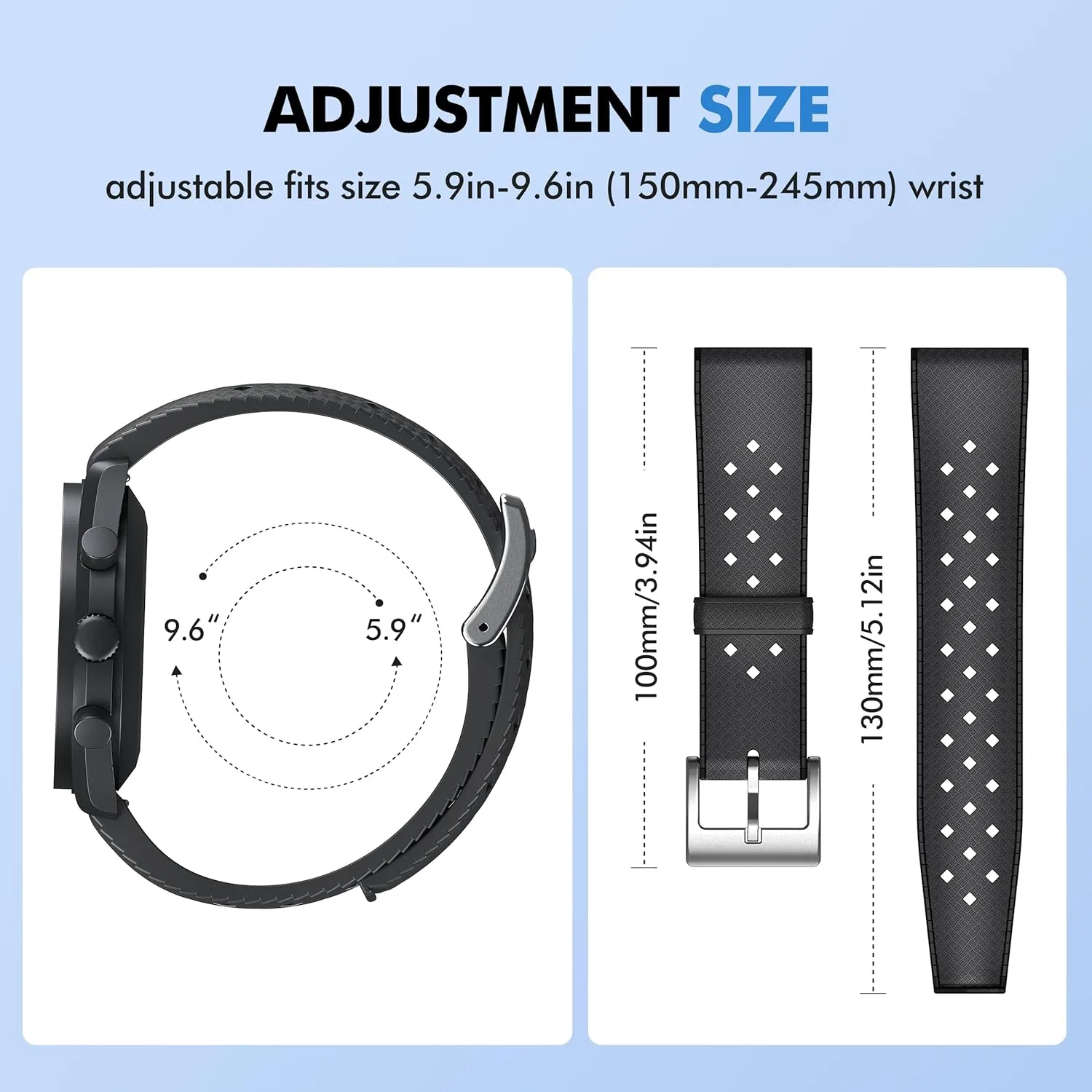 Replacement for Men Women Stanchev Bands for Omega x Swatch MoonSwatch 20mm Watch, fumigate magnesium bias Fluororubber Strap Compatible With Quick Release Waterproof 