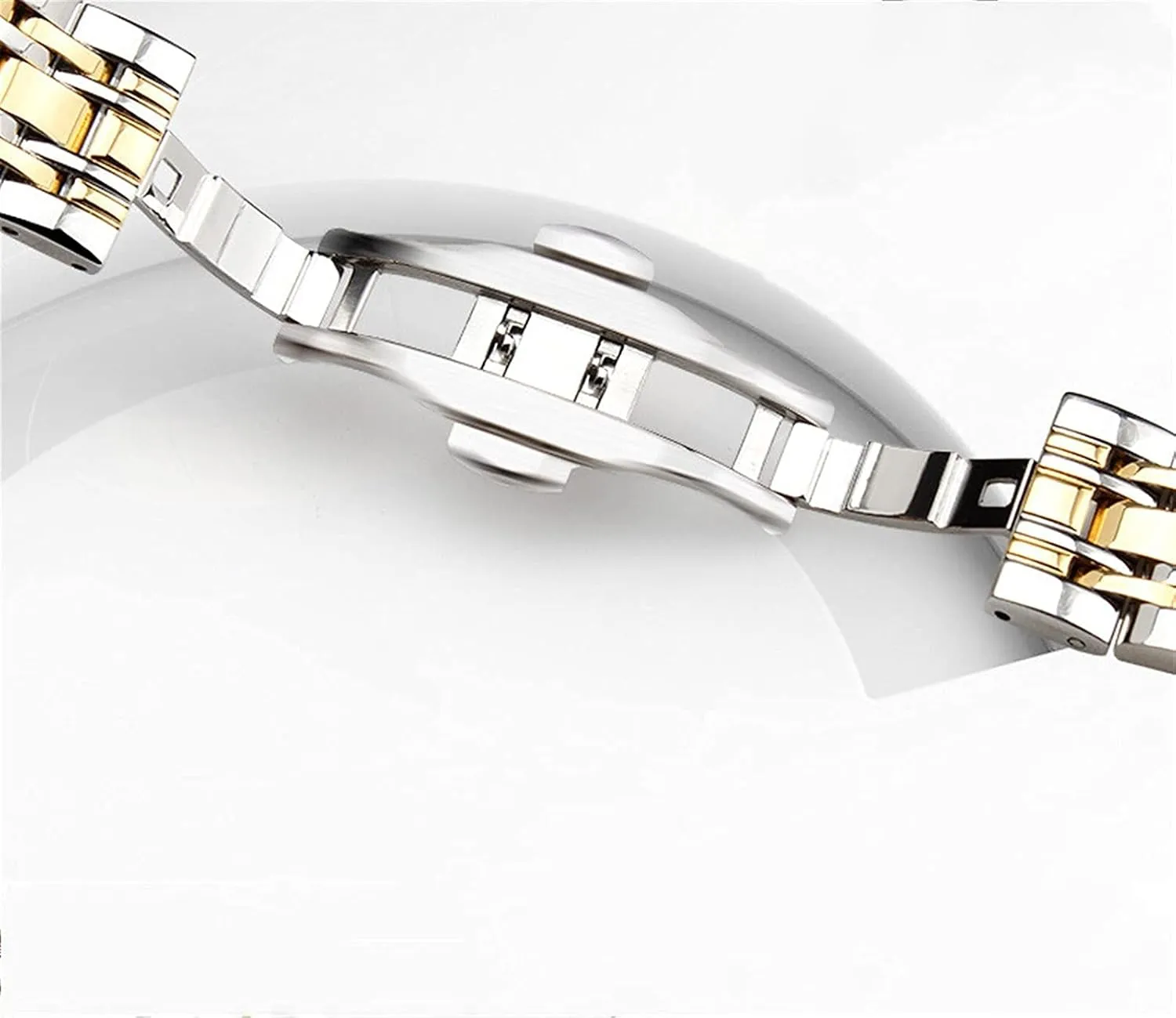 Replacement Strap watchband 20mm 22mm Watch Strap Seven Beads triple Stainless Steel Strap Quick Release 