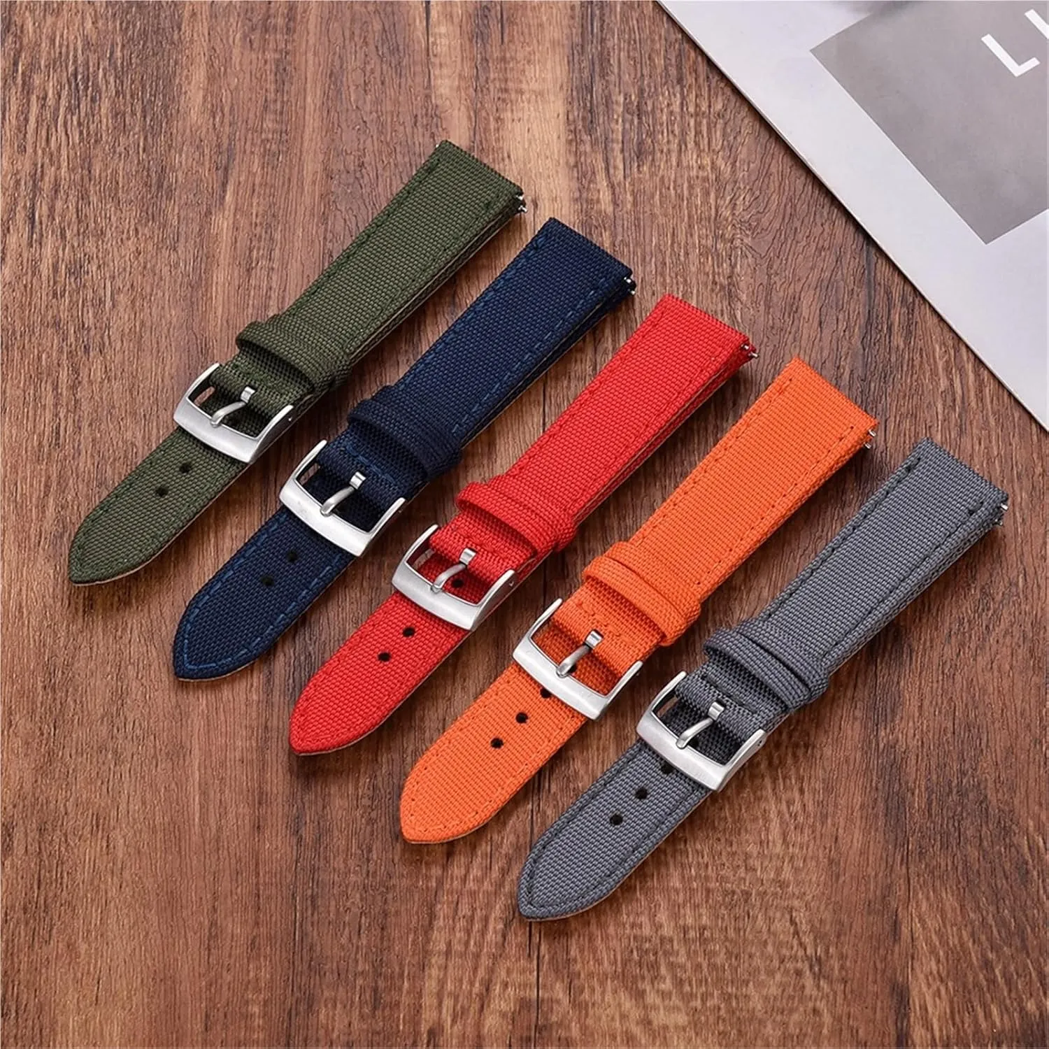Replacement Watch Band 18mm 20mm 22mm For Men Woman Watch incessantly openly extent spot Band Universal Quick Release Bracelet Band Nylon Strap 