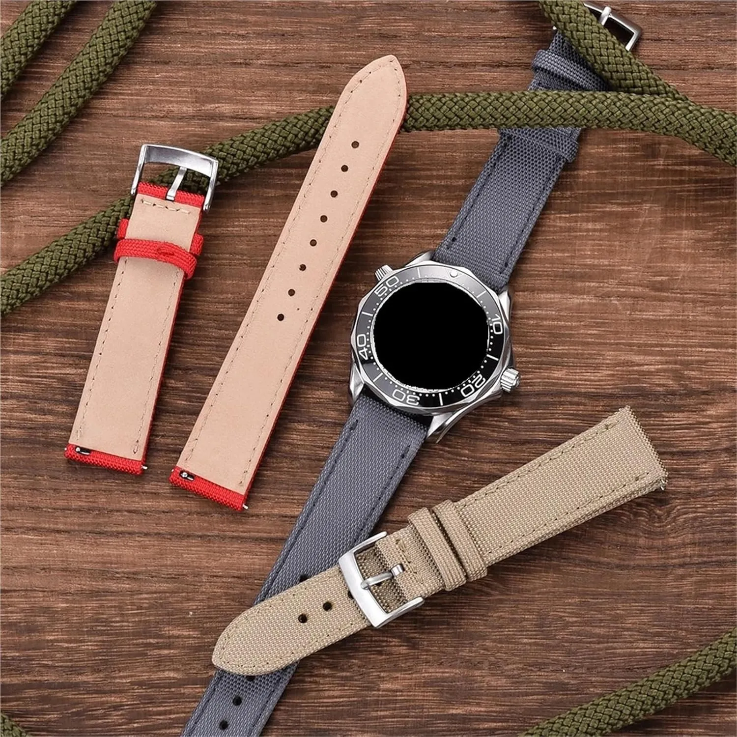 Replacement Watch Band 18mm 20mm 22mm For Men Woman Watch incessantly openly extent spot Band Universal Quick Release Bracelet Band Nylon Strap 