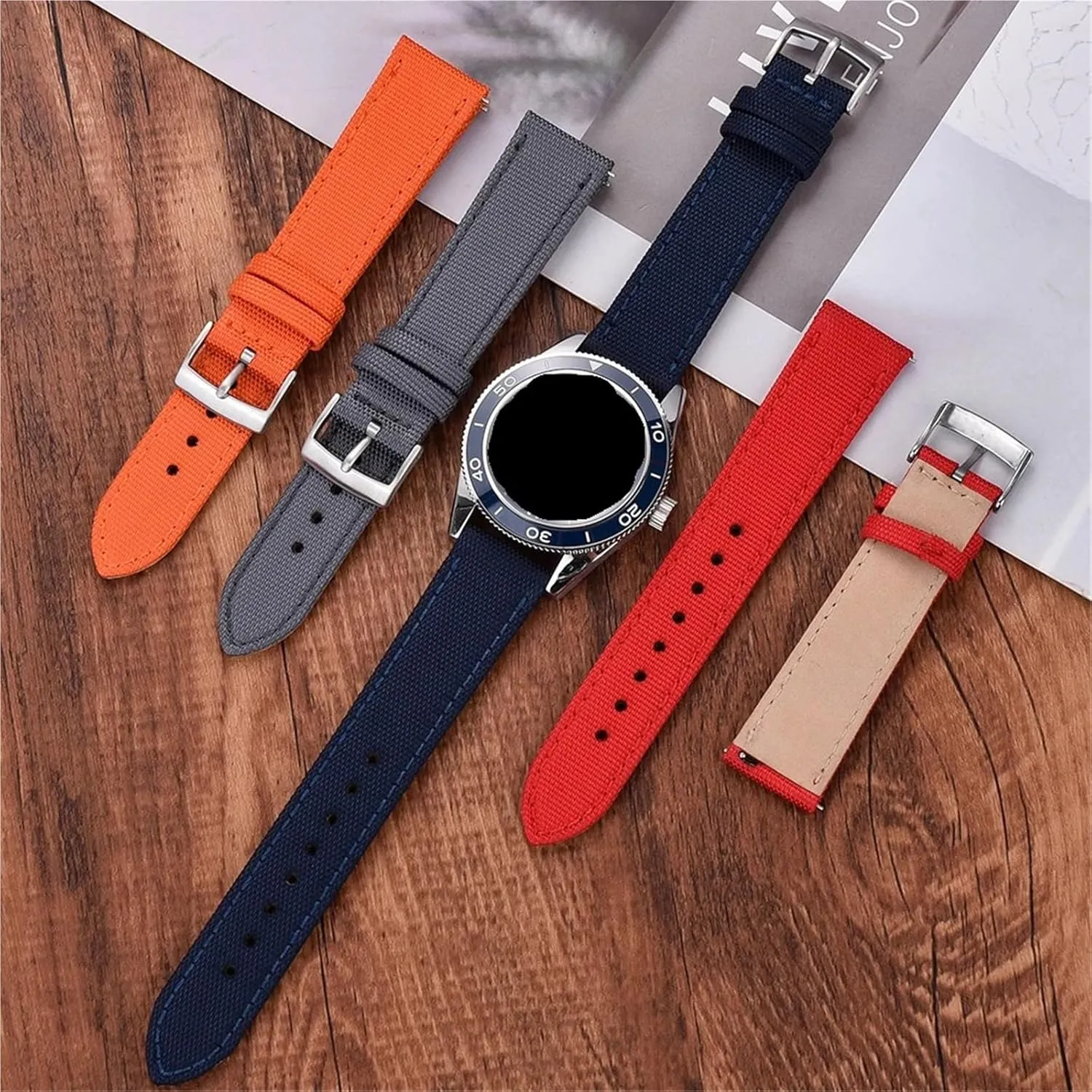 Replacement Watch Band 18mm 20mm 22mm For Men Woman Watch incessantly openly extent spot Band Universal Quick Release Bracelet Band Nylon Strap 