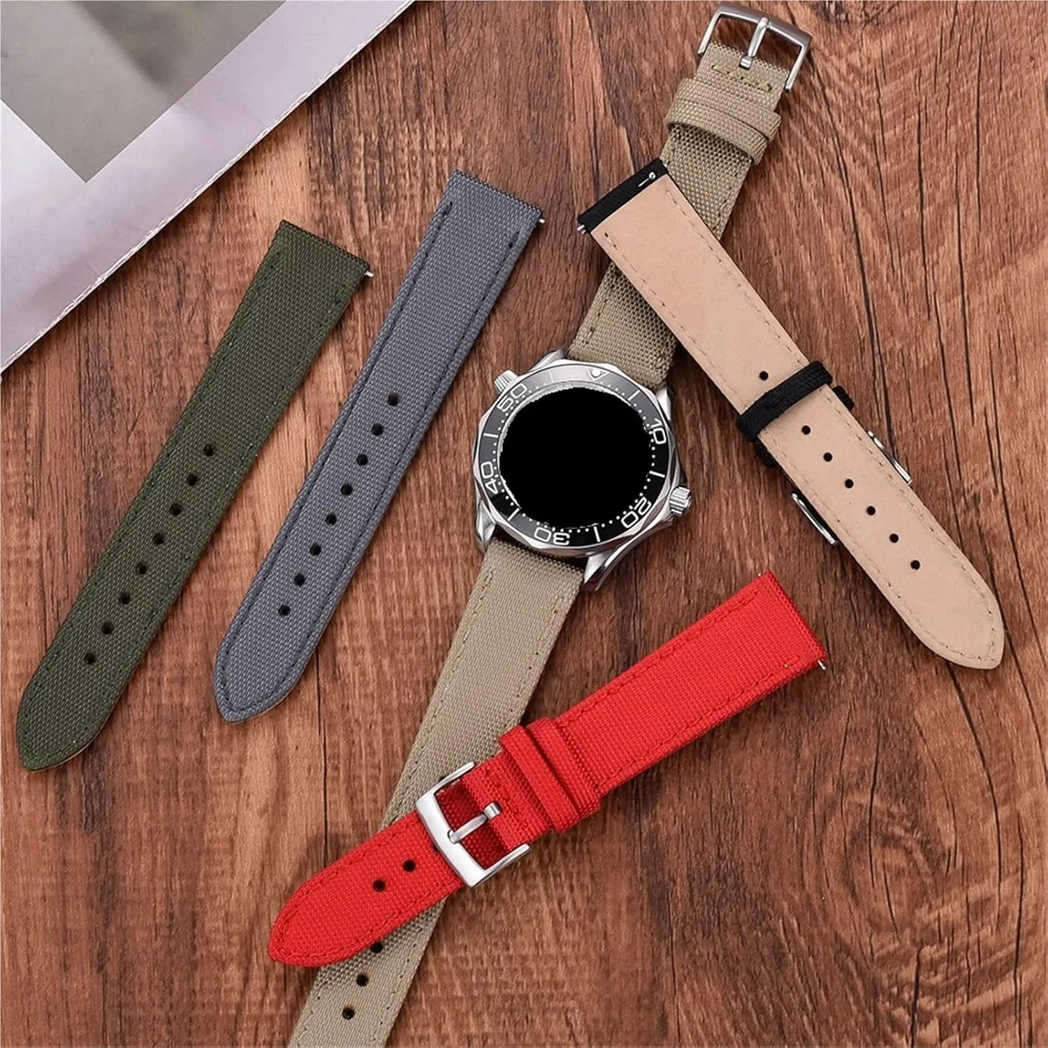 Replacement Watch Band 18mm 20mm 22mm For Men Woman Watch incessantly openly extent spot Band Universal Quick Release Bracelet Band Nylon Strap 