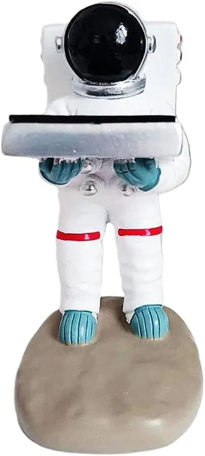 Resin Watch Stand Organizer - Creative Astronaut Statue Jewelry Display Holder for Smartwatch Wrist Bracelet Accessories, Home Decor personality rudimentary university craft authoritative Gift Spaceman 