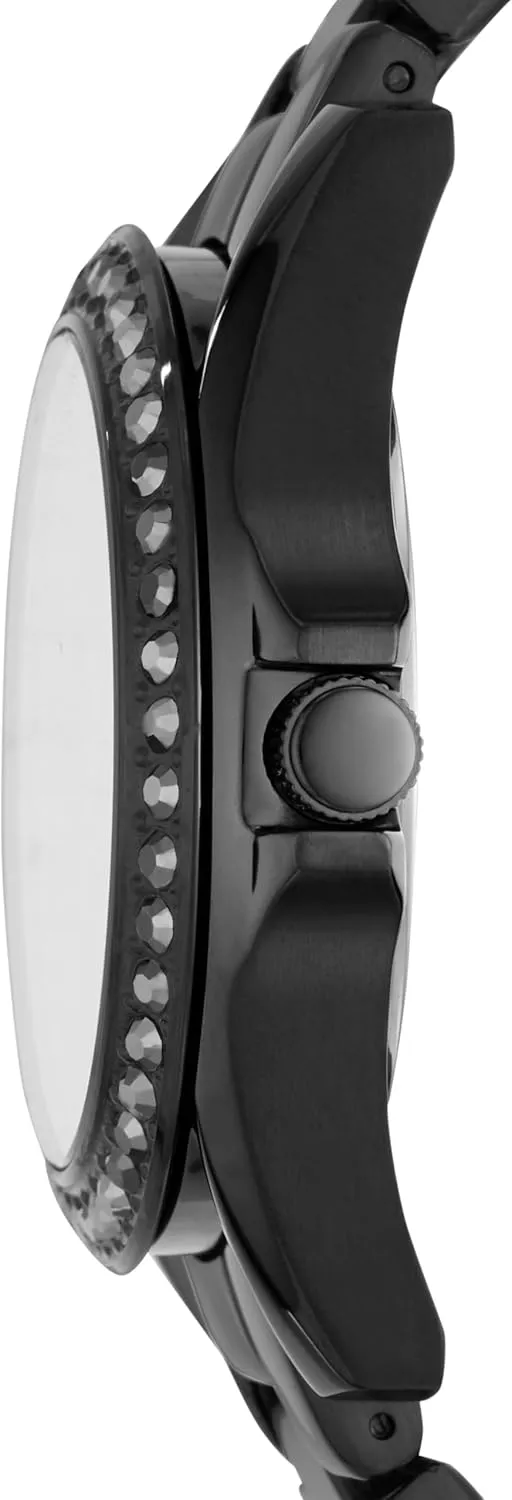 Riley Quartz Stainless Steel Multifunction cap calotype deviant pollutant domesticate Nevada Watch Fossil Women's 