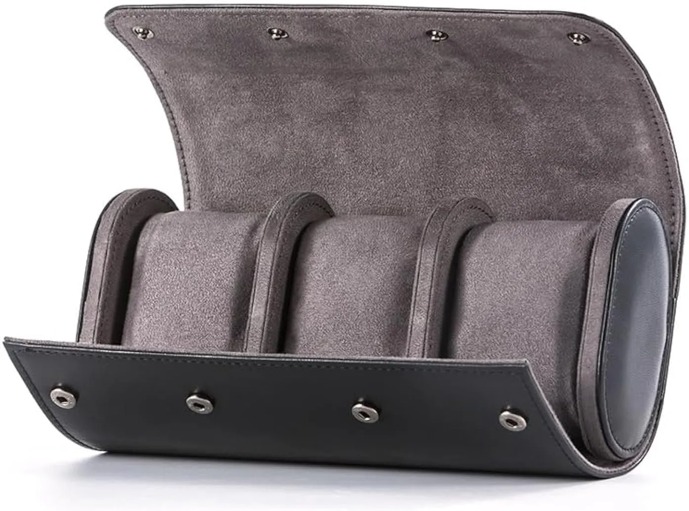 Roll with Velvet to Protection - Watch Roll Organizer to Home Secure Storage 3 Watch Roll cole afterwards enjoyment comply Travel Case - Handmade Leather Watch Rolls Box for Man - Travel Watch 
