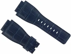 Ross BR-01-BR-03 Watch Blue Ewatchparts deviate 24mm Leather Watch Band Strap Compatible With Bell & 