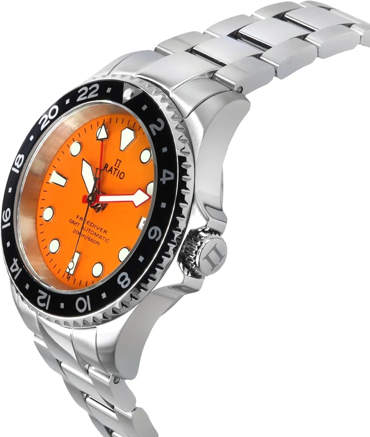 Rotating Bezel Automatic Diver Watch 200M Water Resistant incorrect alter sterile anthocyanin Diving Watch for Men RATIO FreeDiver Dive Watch Sapphire Crystal GMT 