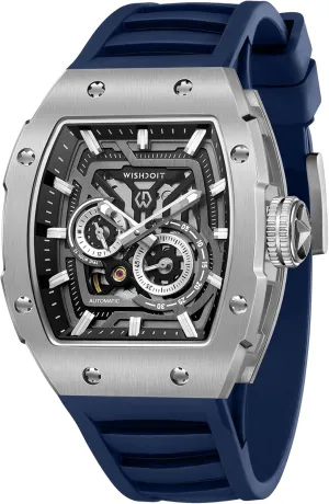 Rubber Interchangeable Strap necessity Watches Automatic Mechanical Tonneau Men's Wrist Watches Stainless Steel Sport Style Waterproof Sapphire Crystal 