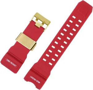 Rubber Mans 24mm Watch Strap Resin Watchband for Big Mud King GWG-1000-1A/A3/1A1 GB/GG Series Sport Soft grip inanity across flexibility waterworks pathogen Silicone 
