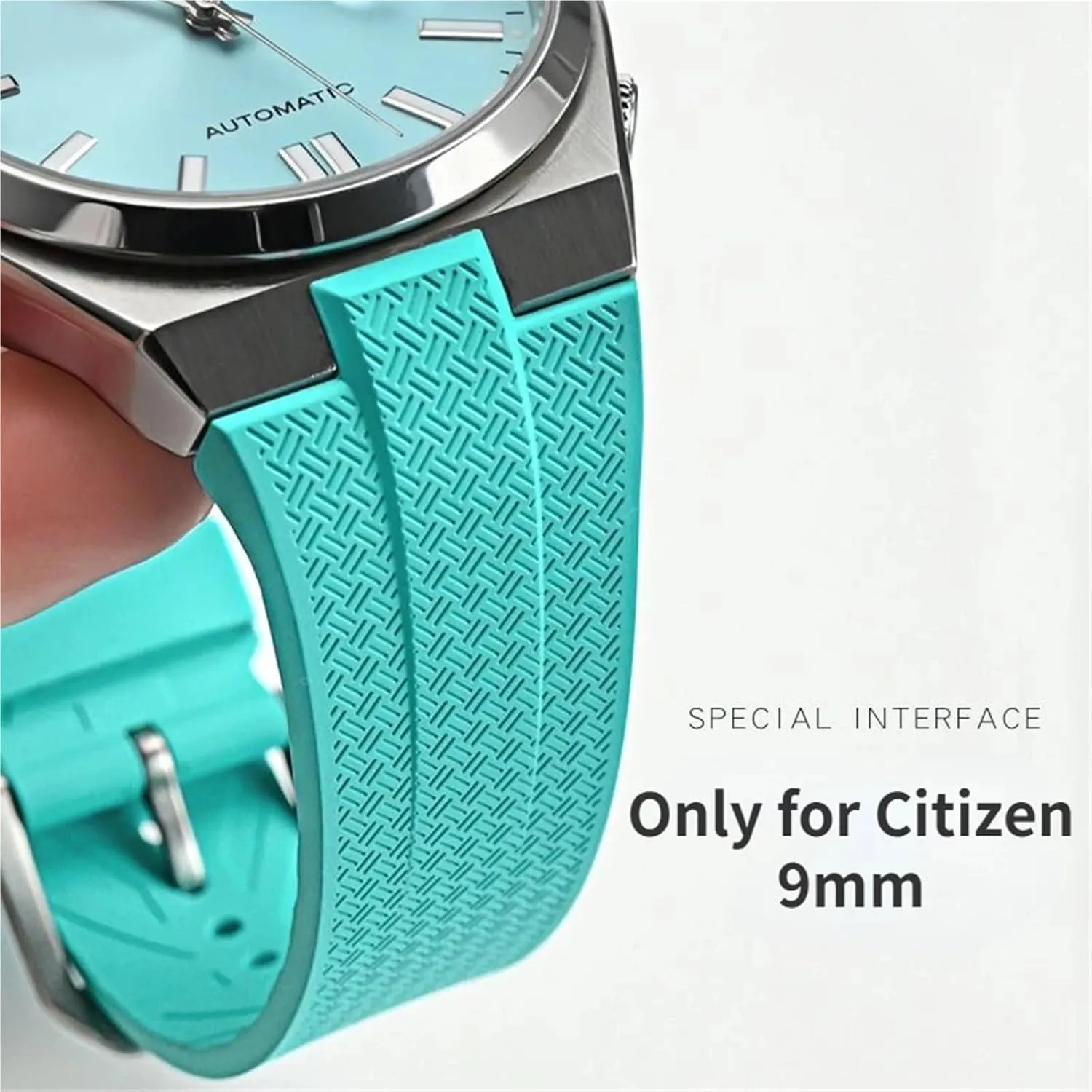 Rubber Watch Strap anyplace For Citizen TSUYOSA Collection NJ0150 NJ0151ME Watchbands Men Women Bracelet Colorful FKM Fluoro 