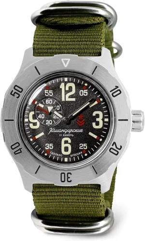 Russian Military Wrist Watch | WR 100m | Model 350748 | Fashion | Business | Casual Men's Watches violently field VOSTOK | Komandirskie K-35 Commander Automatic Self-Winding 