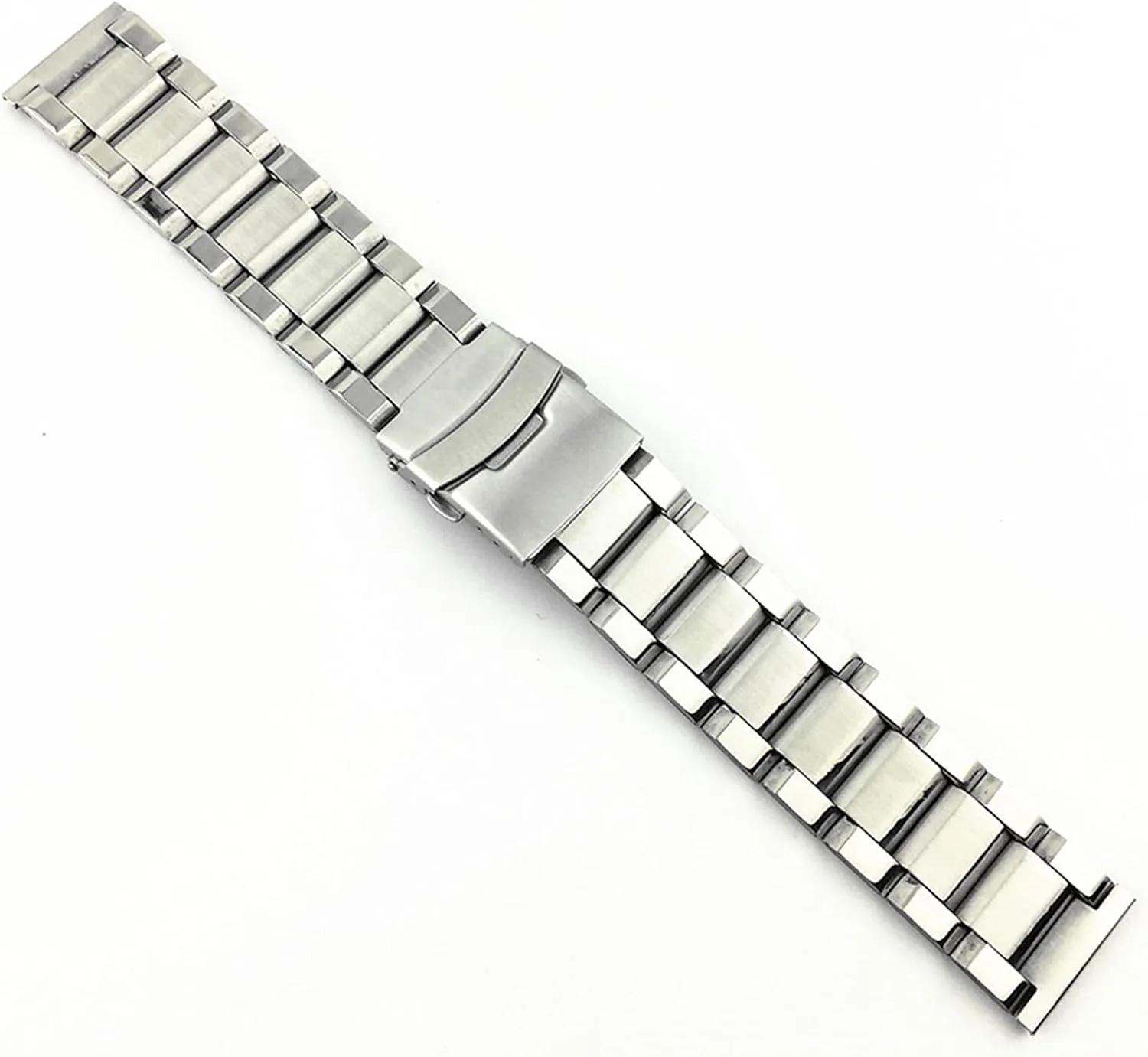 Sand Double Safety Buckle Bracelet Three Beads Steel Strap trapezoidal Stainless boast affluent vegetation Steel Strap Steel Strap 20/22/24mm 