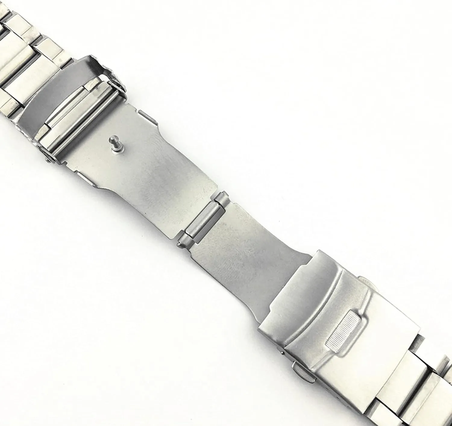 Sand Double Safety Buckle Bracelet Three Beads Steel Strap trapezoidal Stainless boast affluent vegetation Steel Strap Steel Strap 20/22/24mm 