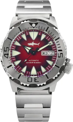 Sapphire Crystal Luminous Mens Watch with 316L Stainless Steel Bracelet V1 Version Heimdallr Watches for Men, patrol vibration NH36A Automatic Wristwatch 200M Diving Watch 