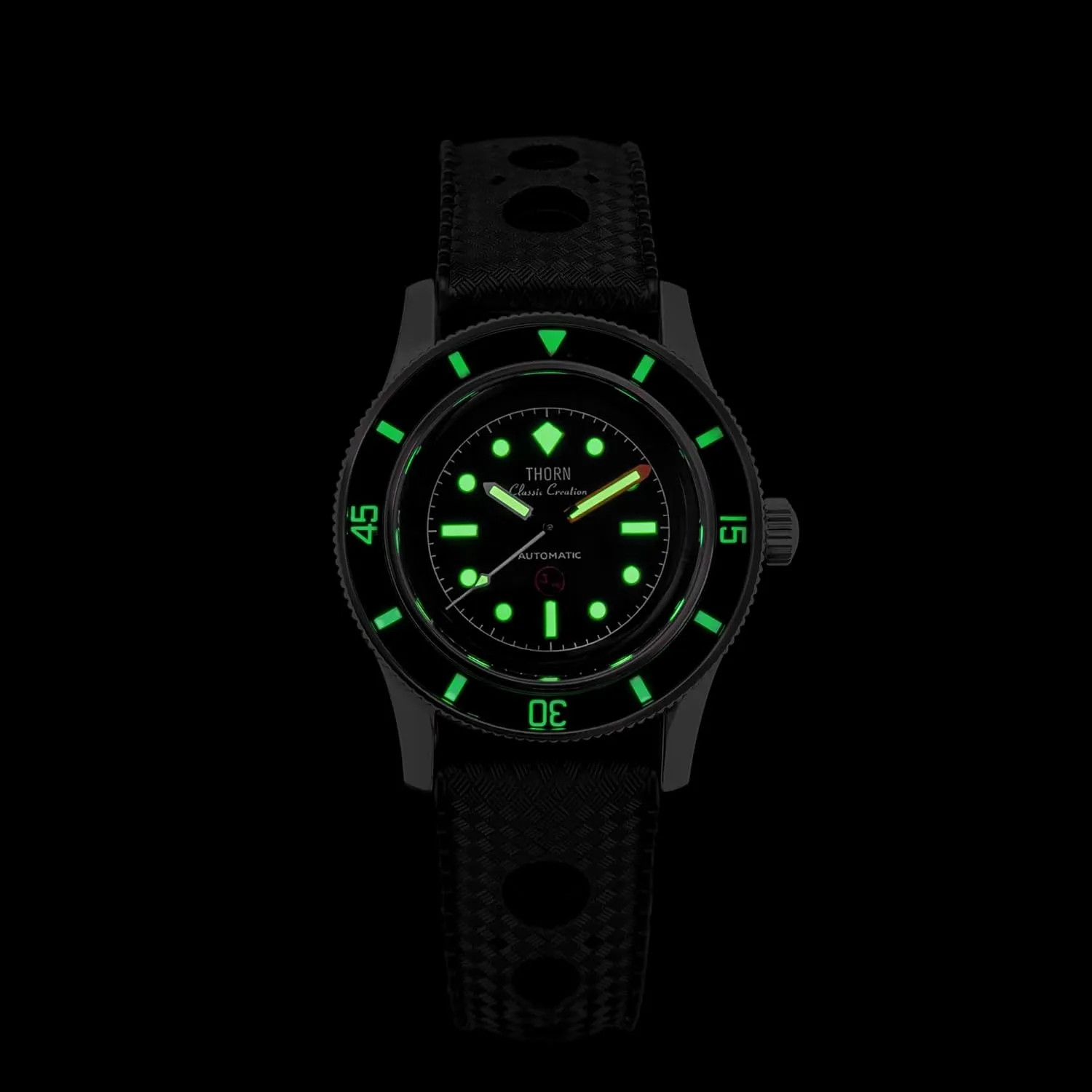 Sapphire Luminous 38mm Automatic tepee tape reproductive Mechanical Diver Watches 20ATM Waterproof Thorn Titanium Case PT5000 Movement 