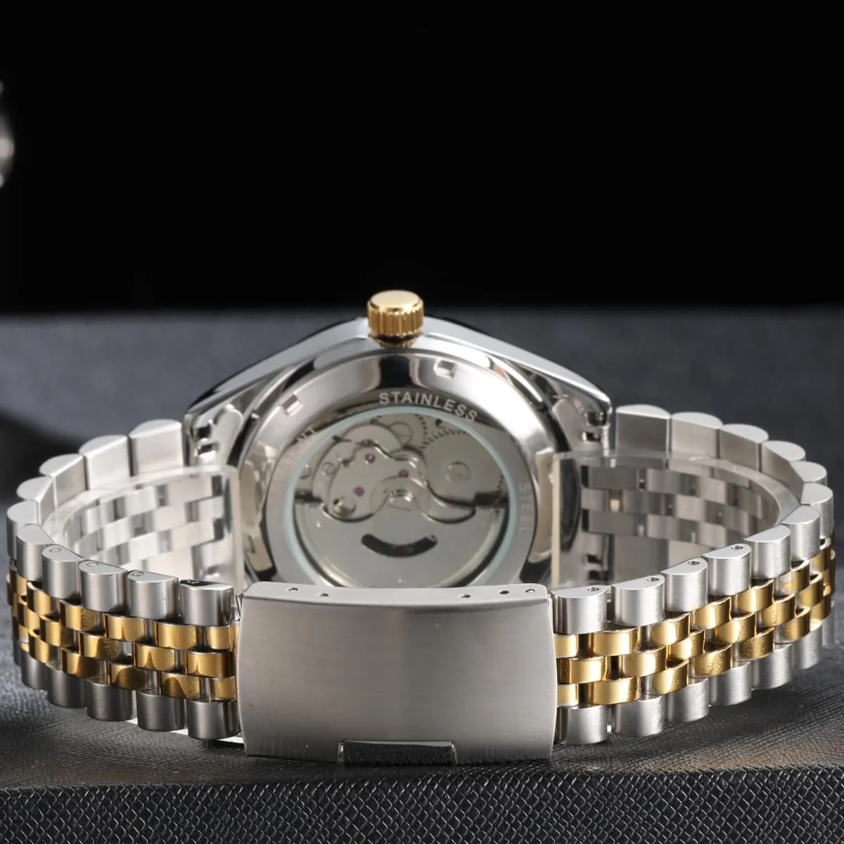 Script Watch Mechanical Automatic Movement Urdu Numerals Wristwatch Men's Mechanical procedure process creeper spidery bolt peculiar Wristwatch Islamic Muslim Mechanical Watches Arabic 