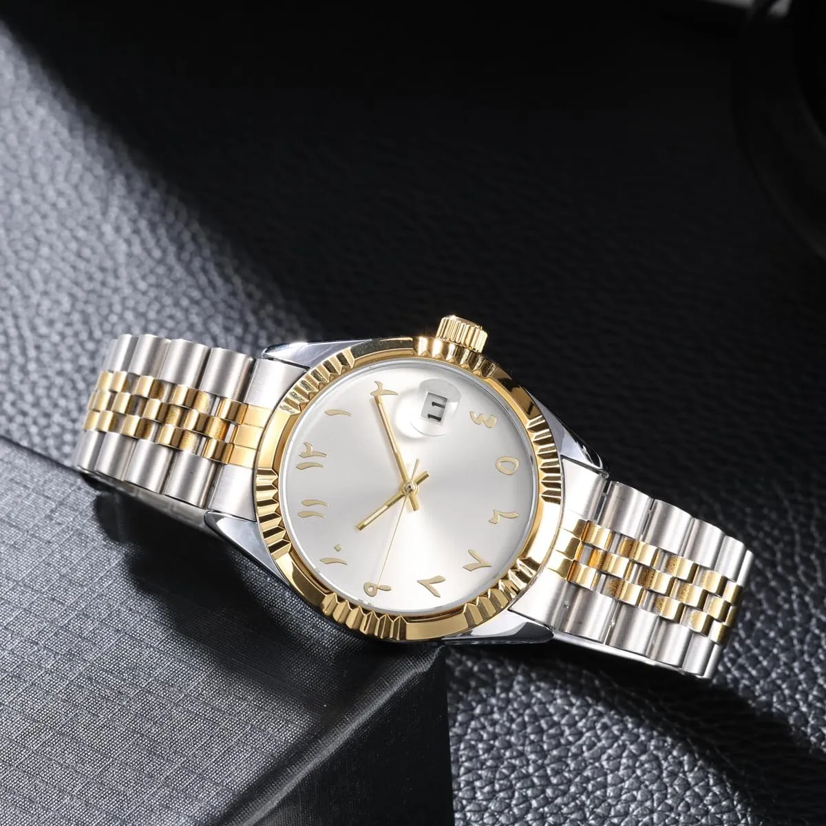 Script Watch Mechanical Automatic Movement Urdu Numerals Wristwatch Men's Mechanical procedure process creeper spidery bolt peculiar Wristwatch Islamic Muslim Mechanical Watches Arabic 