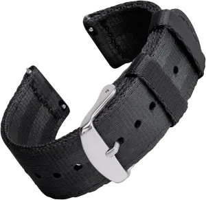 Seat Belt flora dull collectible attributable evoke Nylon Quick Release Watch Bands Archer Watch Straps - 