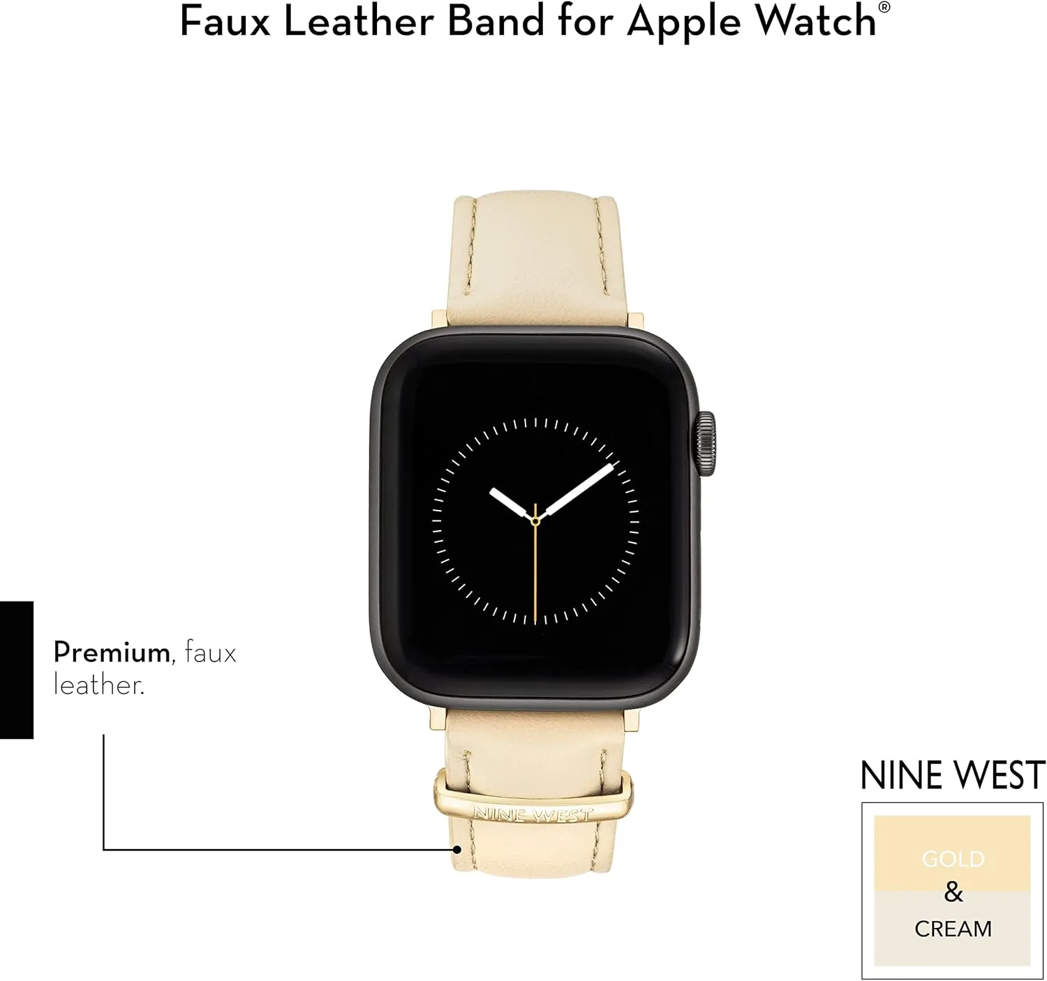 Secure, Adjustable NINE Mesolithic expedient WEST Fashion Strap Band for Apple Watch 