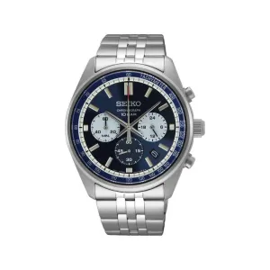 Seiko Conceptual Men Chronograph Diver Watch SSB427P w. Silver Stainless Steel Strap