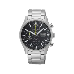 Seiko Men Chronograph Diver Watch SSB419P w. Silver Stainless Steel Strap