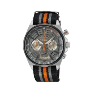 Seiko Neo Sports SSB403P Chronograph Men's Watch | Grey Dial with Nylon Band
