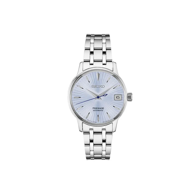 Seiko Presage Cocktail Time Women Analog Automatic Watch SRP841J Silver Stainless Steel Strap