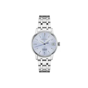 Seiko Presage Cocktail Time Women Analog Automatic Watch SRP841J Silver Stainless Steel Strap