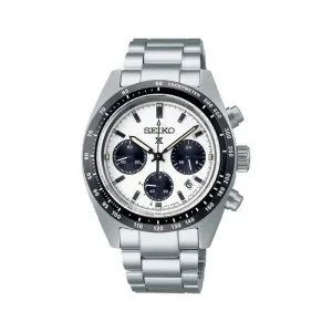 Seiko Prospex SSC813P Solar Chronograph Speedtimer Men's Watch | Silver Stainless Steel Band