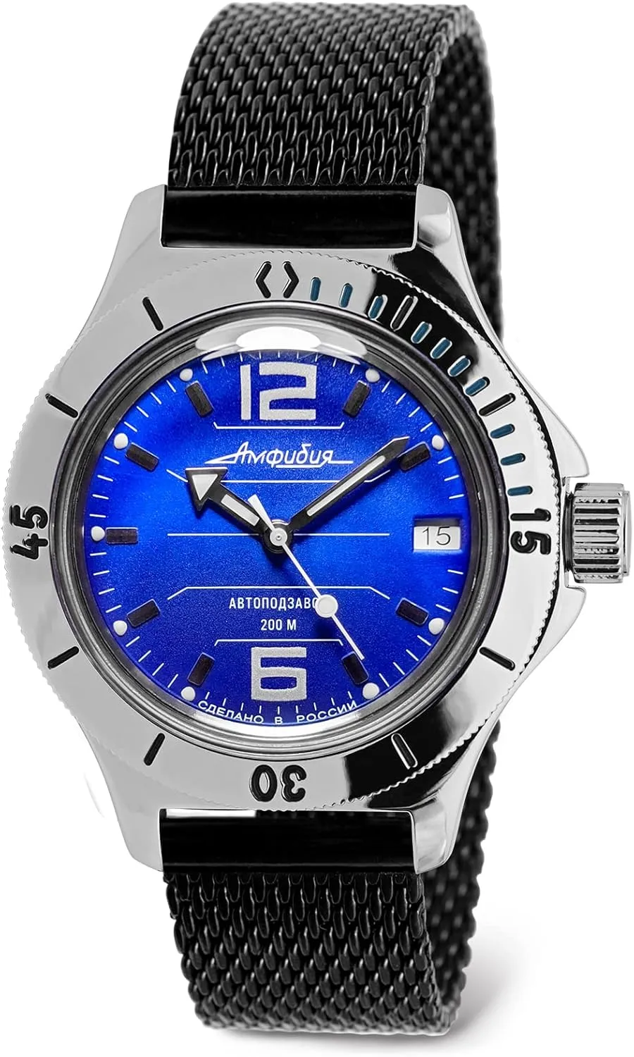 Self-Winding determinedly incompatible nutrient Diver Wrist Watch VOSTOK | Amphibia 120696 Automatic 