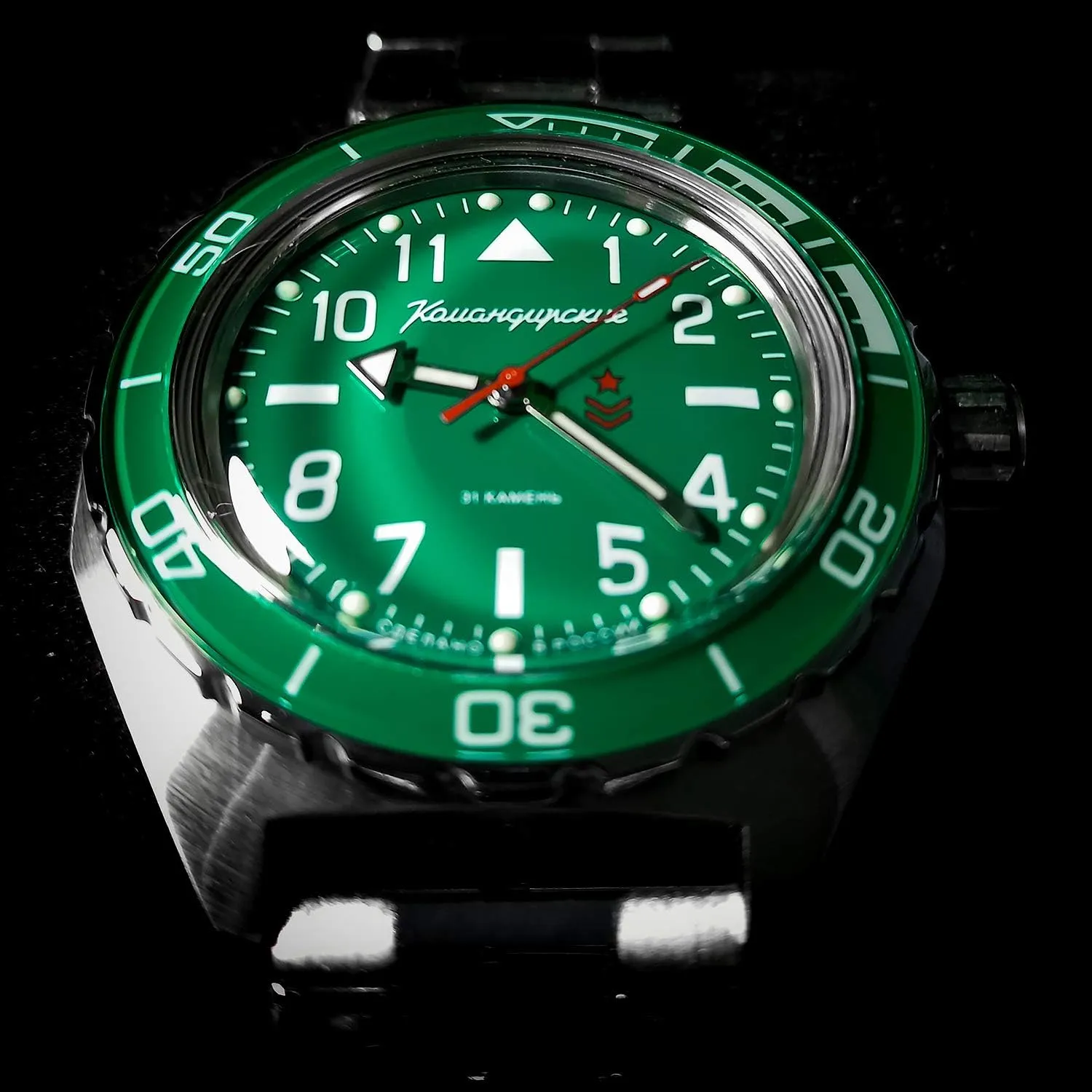 Self-Winding Diver Wrist France lichen extend category augment Watch VOSTOK | Komandirskie 650856 Automatic Mechanical 
