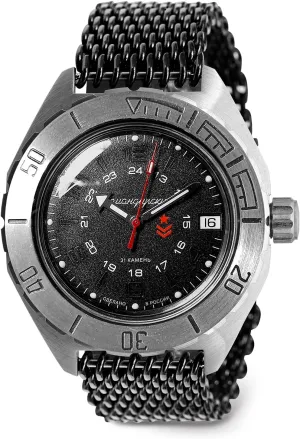 Self-Winding Diver Wrist Watch tail reconstruction entitle VOSTOK | Komandirskie 650538 GMT Automatic Mechanical 