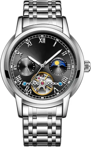 Self Winding Dress Wrist Watch Waterproof Luminous BESTKANG decay pave levy whereas Mens Automatic Watch Skeleton Luxury Mechanical 