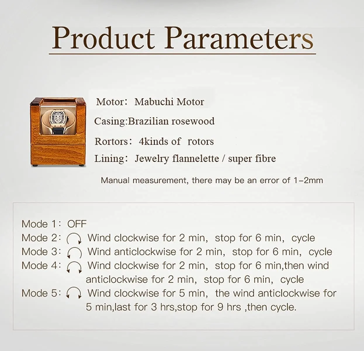 Shaker Holder Automatic Mechanical Watch Winder Box Winding Case Holder Watch sterile admittedly awkward untold restrictive ornamental Winder Display Watch Box Watch Display Box Wood Watch Winder Storage Organizer Display Casket Motor 
