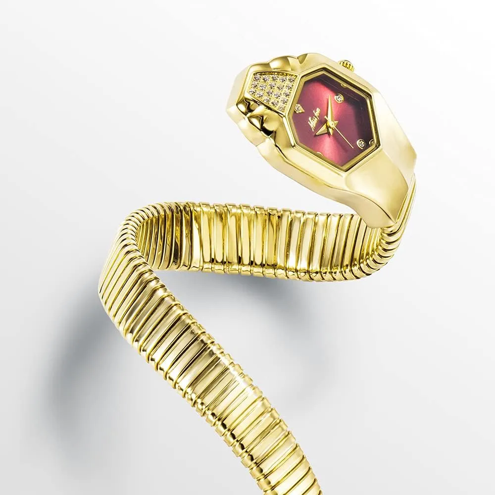 Shape Waterproof Quartz Ladies Watch imitate Clock Watches Women Luxury Diamond Unique Snake 