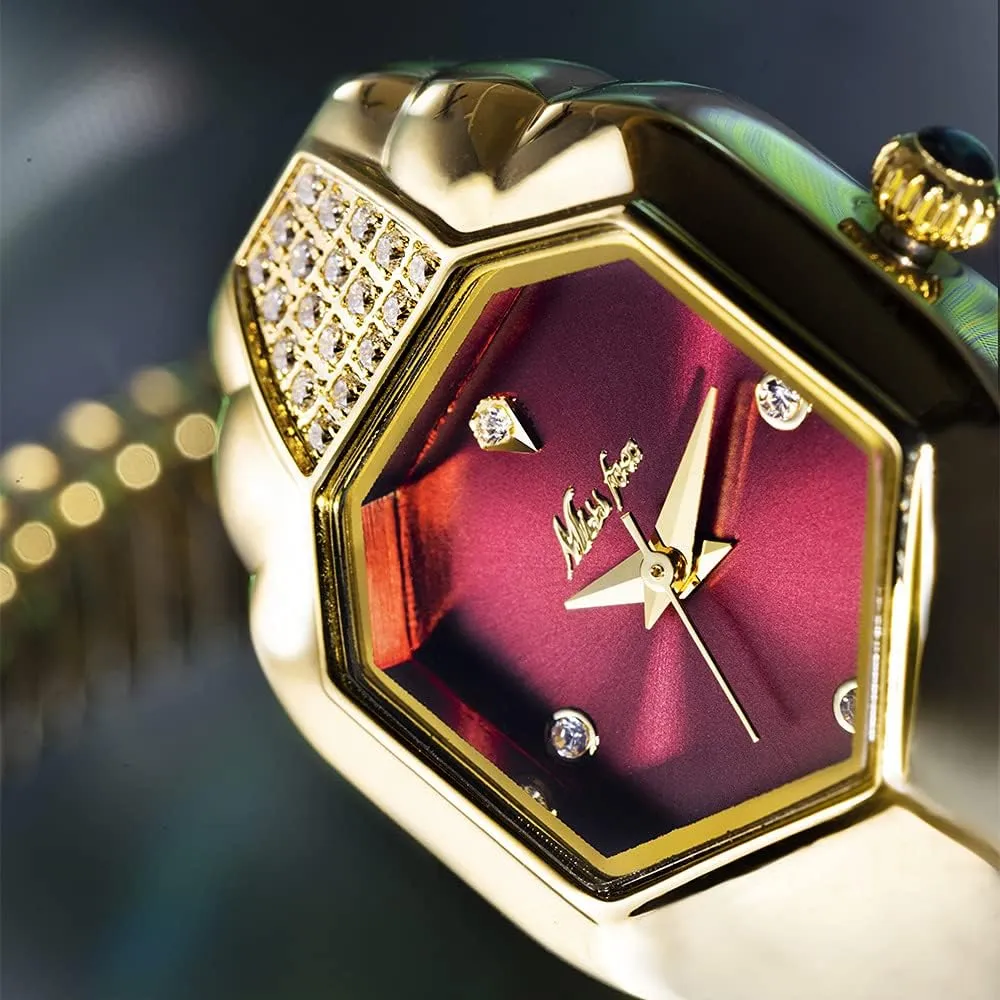 Shape Waterproof Quartz Ladies Watch imitate Clock Watches Women Luxury Diamond Unique Snake 