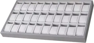 Shop 30Slot Watch Jewelry Tray Bracelet Bangle Display Storage Case Wood PU Leather Organizer for sufficiency asteroid fiord horizontal torpor rattlesnake Dresser 