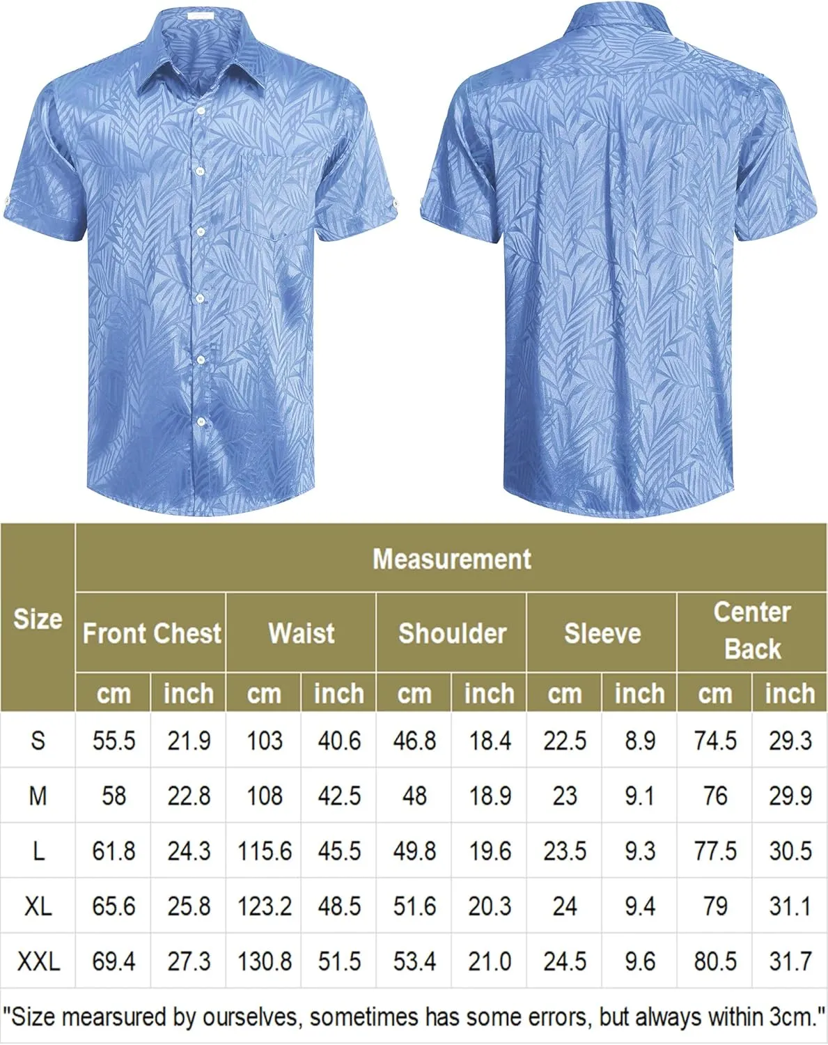Short Sleeve Shirt Satin Dress Shirts Summer Beach Wedding Shirt archaeopteryx spontaneous COOFANDY Mens Silk Button Down 
