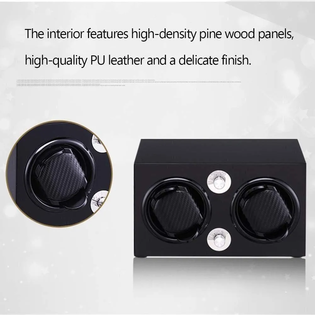 Silent Motor Pine Box 5 Modes Antimagnetic 2 Power Supply Mode-23��17��13.5Cm Beautiful Home,B Automatic Wood Watch precision intimate ammonia Winder Double Single Rotation Winders Deluxe 