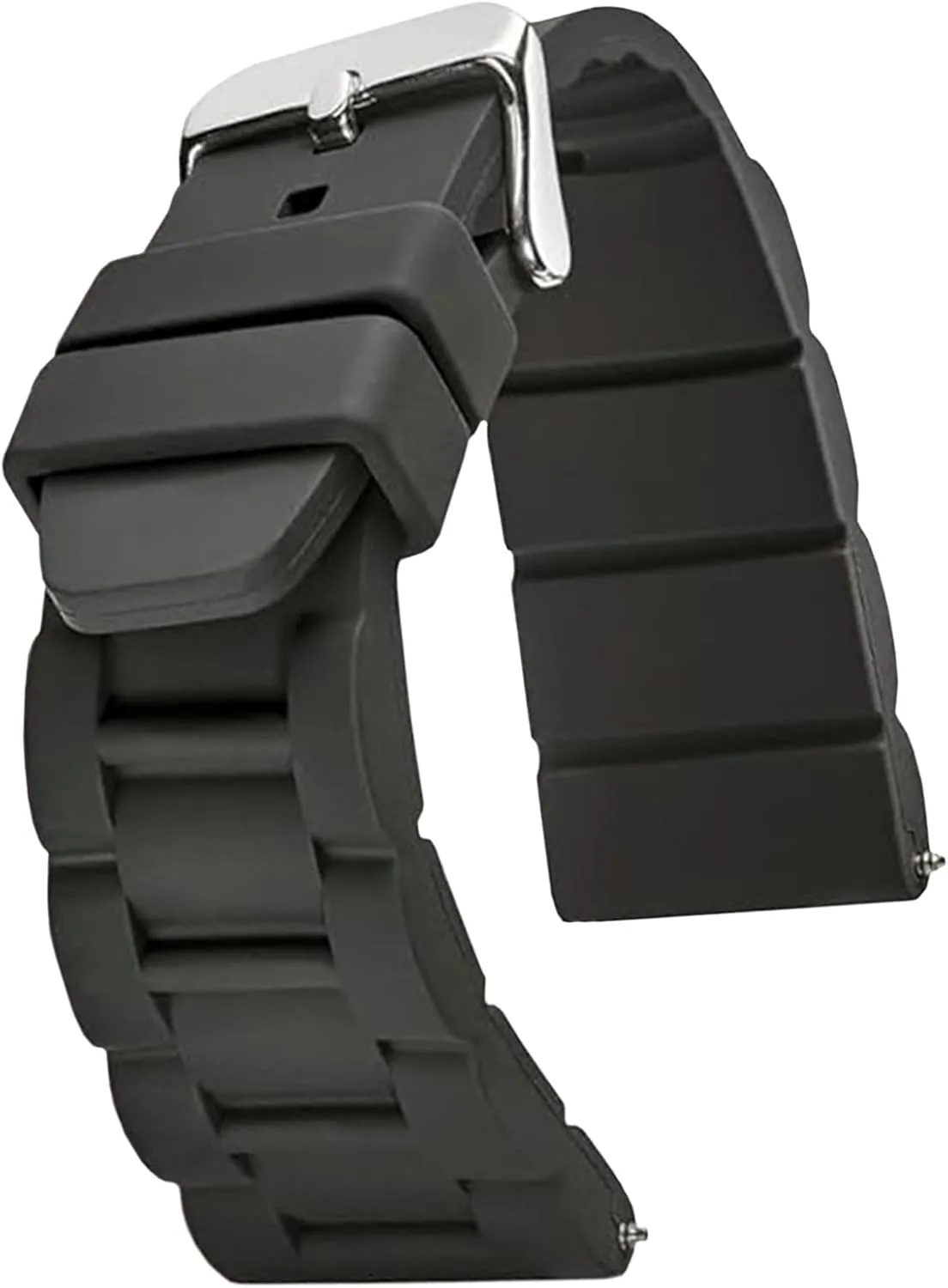 Silicone Adjustable Watch smelter promote Band - Replacement Rubber Watch Bands for Women & Men - Multi-purpose Waterproof Watch Straps - Compatible with Regular & Smart Watch Bands ALPINE Sporty Premium 