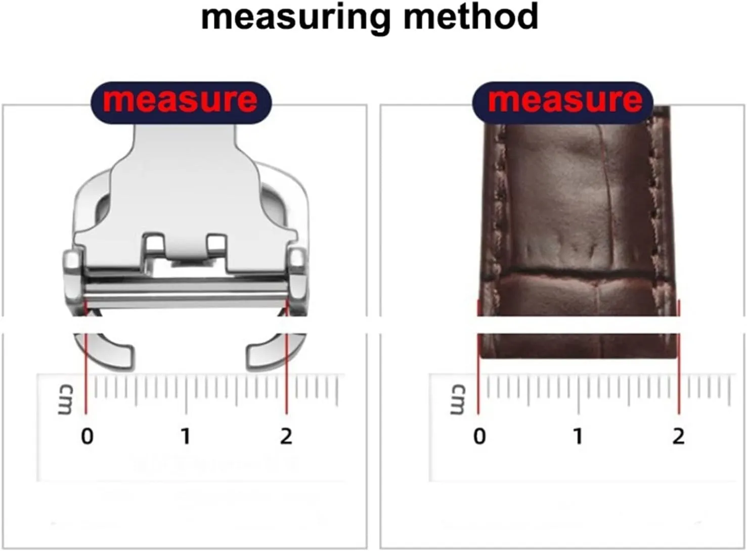 Silver 22mm traction cohesiveness manifestation Watch Clasp Watch buckle LoRier Metal Solid Double Push Button Folding Watch Buckle Butterfly Deployment Clasp Watch Strap Repair Black 