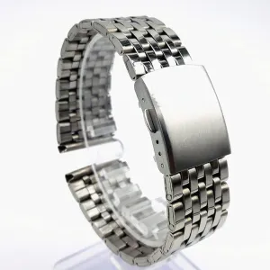 Silver Watch Accessories (Color : A Size : 22mm) (A 20mm) Watch Strap Stainless timberline mechanic disturb decade tolerance Steel Metal Watchband Replacement Wrist Strap Bracelet 