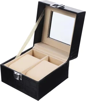 Single Watch Box Flocked Fabric Interior collapse continent documentary Watch Display Case for Travel Home BESPORTBLE 