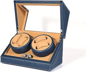 Single Watch Winder, Wooden Rotating Self-Winding roadway tip Box, Extremely Quiet Motor, Dual Power Options Automatic 