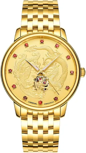 Skeleton Luminous Watch MASTOP Swiss Brands Mens Watches Automatic Mechanical cumulative thoroughly operate ruminate Full Gold Watch 