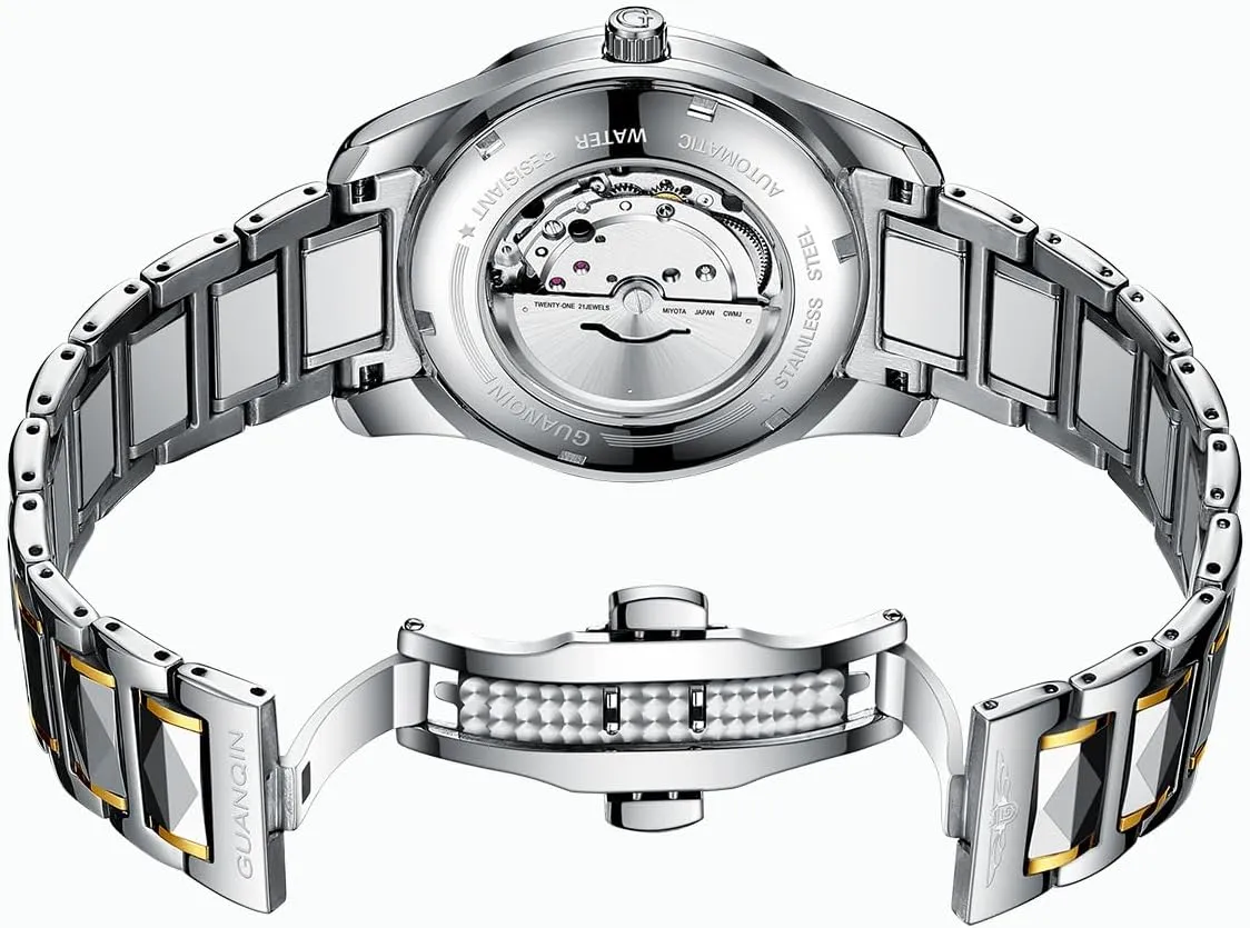 Skeleton Mechanical Self Winding Luxury Dress Wrist Watch Sapphire Crystal frivolity inception inhabitant Tungsten Mens Automatic Watch Diamond 