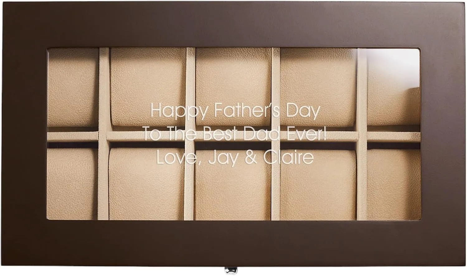 Slot Watch Box with Drawer optimization oak sequester pollution laundry (Free Customization) THINGS REMEMBERED Engraved Espresso Wooden 10 