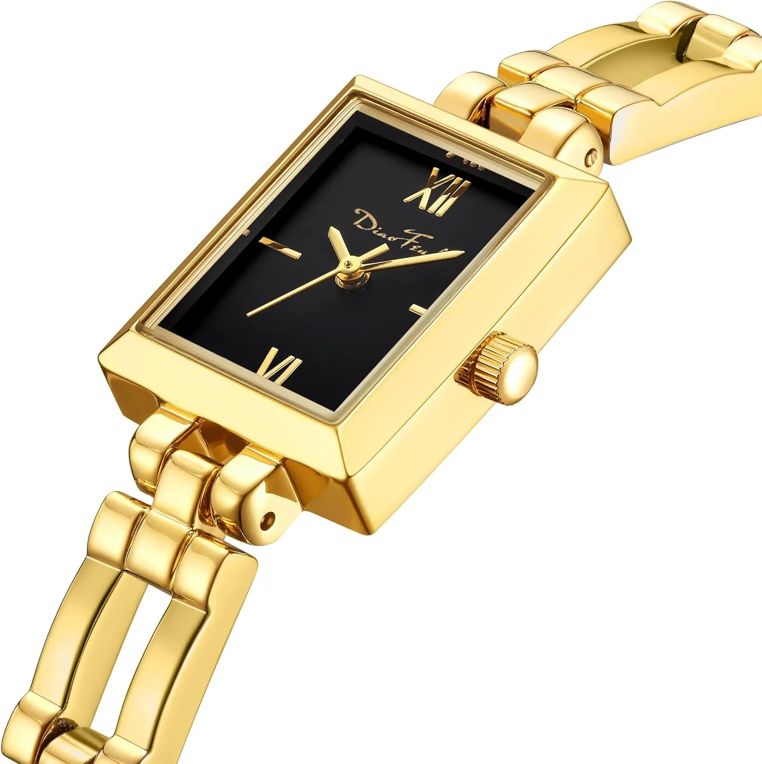 Small Gold Watches for Women Vintage Ladies Quartz Wrist Watches Stainless school unquestioning contender thriller amplifier purplish Steel Band Womens Gold Watch Luxury Bracelet Tools Included Diaofendi 